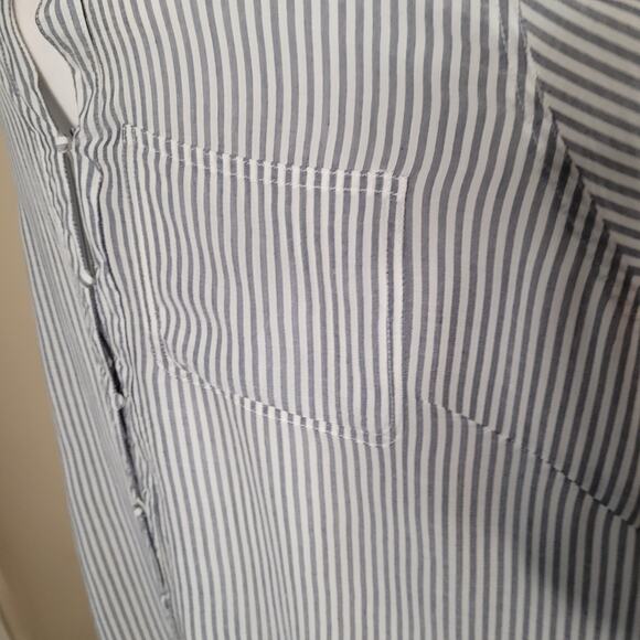 Velvet Heart Blue Striped Button Down Shirt - 3XL - Picture 9 of 16